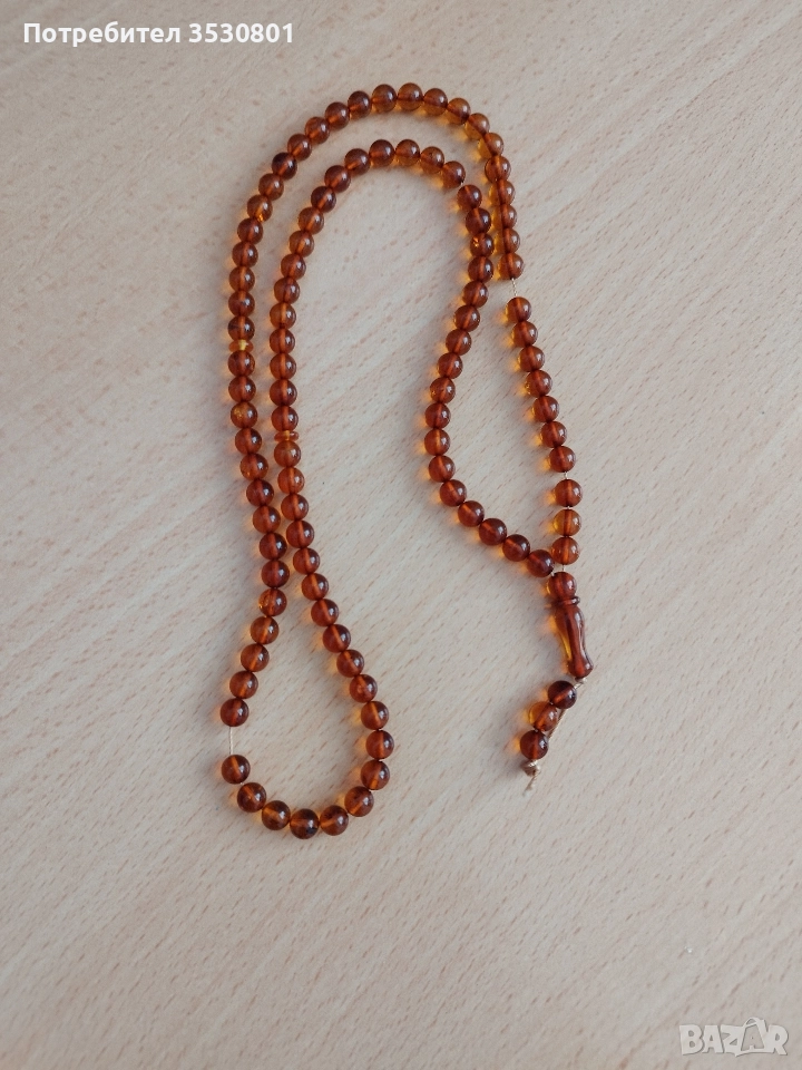 Кехлибарена броеница , снимка 1