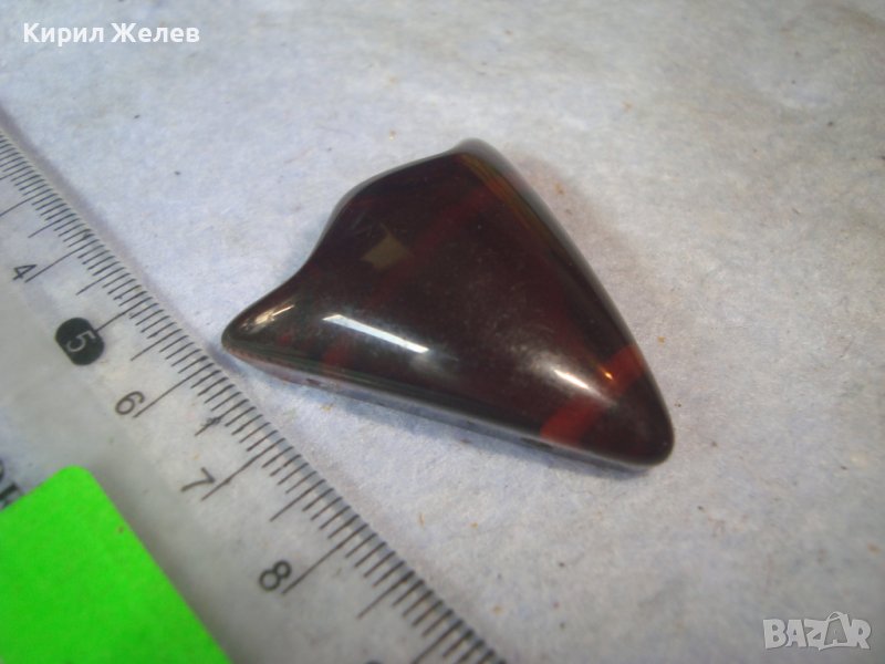 ЮВЕЛИРНО ШЛИФОВАН ПОЛИРАН НАТУРАЛЕН БАЛТИЙСКИ КЕХЛИБАР ЗВЕНО от СТАРА РЕТРО ГРИВНА ЦВЯТ КОНЯК 31416, снимка 1
