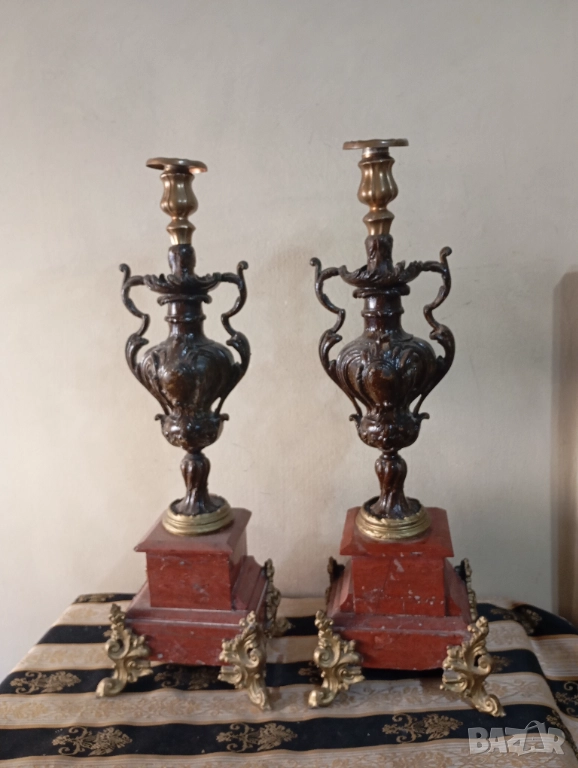 Барокови свещници комплект, снимка 1