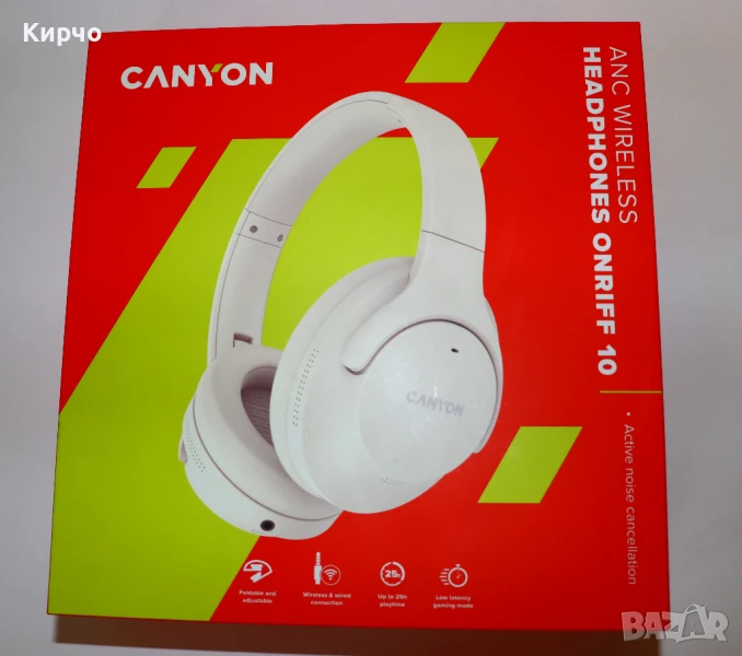 Безжични Слушалки CANYON ONRIFF 10 ANC WIRELESS HEADPHONES, снимка 1