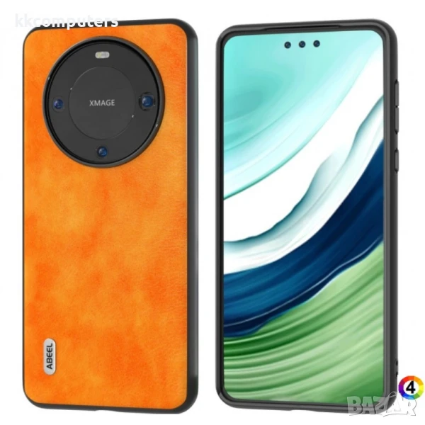 Huawei Mate 60 Pro Удароустойчив ABEEL Litchi Texture Калъф и Протектор, снимка 1