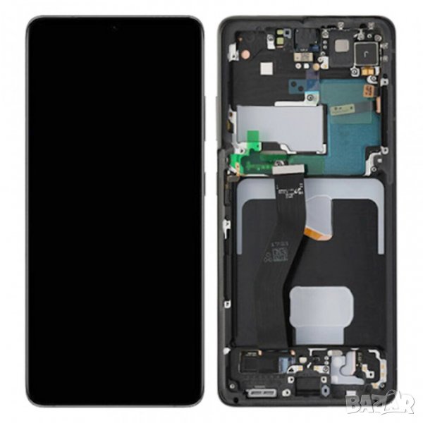 ДИСПЛЕЙ С ТЪЧ СКРИЙН SAMSUNG GALAXY S20 ULTRA SM-G988B BLACK GH82-26033A ОРИГИНАЛЕН SERVICE PACK, снимка 1