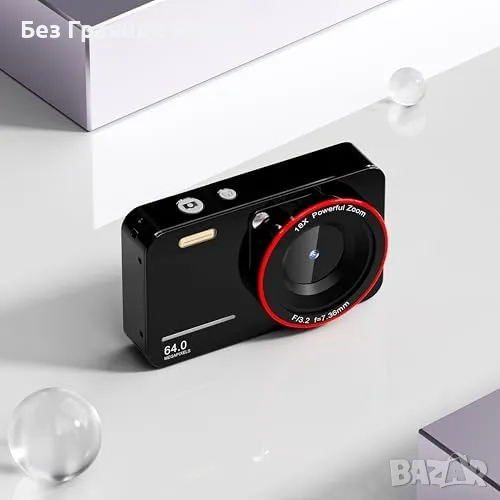 Нова Детска цифрова камера 1080P FHD 4K видео, компактен дизайн Фотоапарат, снимка 1