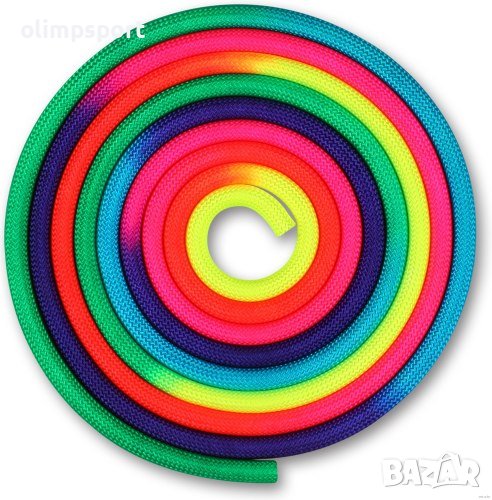 Многоцветно въже за художествена гимнастика . , снимка 1