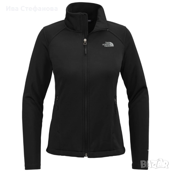 The North Face Women's TNF Black Chest Logo Ridgewall Soft Shell Jacket черно оригинално марково яке, снимка 1