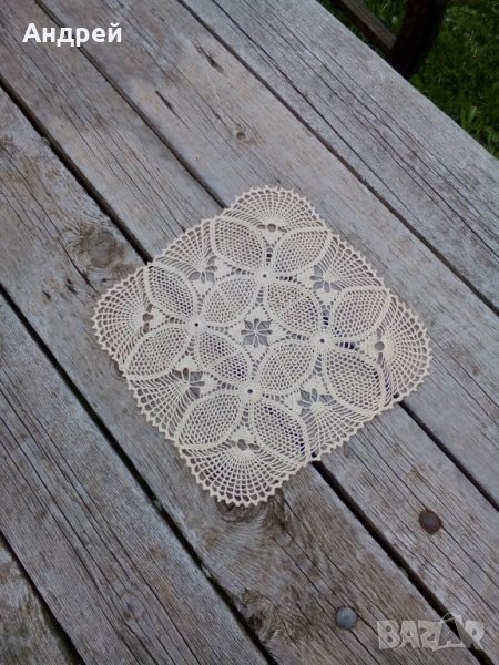 Стара плетена покривка #10, снимка 1