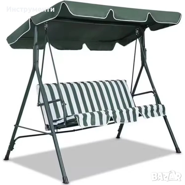 3-местна Водоустройчива Градинска Люлка със сенник до 240кг, снимка 1