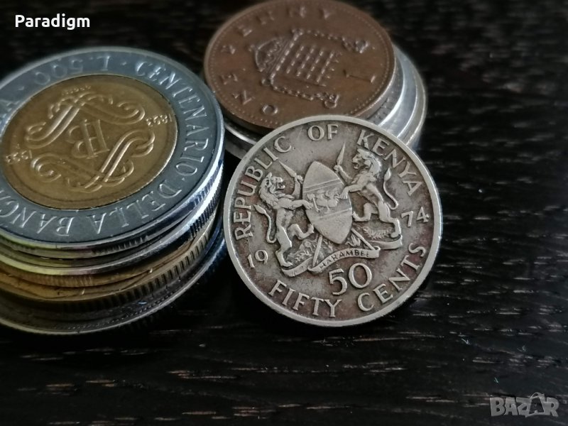 Монета - Кения - 50 цента | 1976г., снимка 1