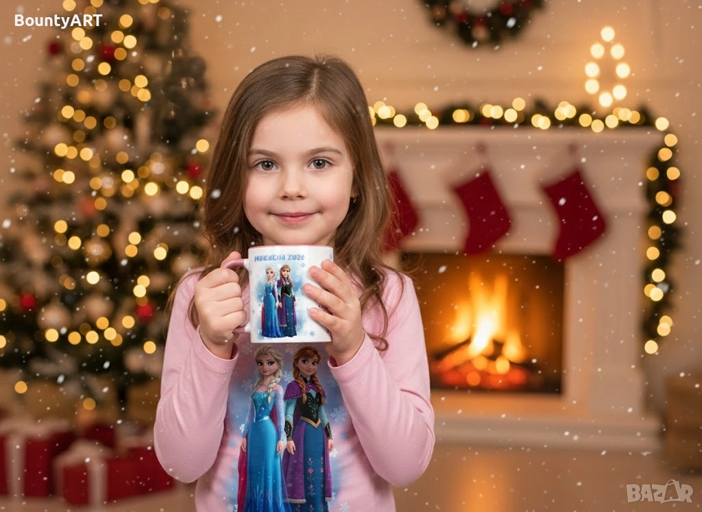 Коледа с Елза и Анна. Детски персонализиран сет, снимка 1