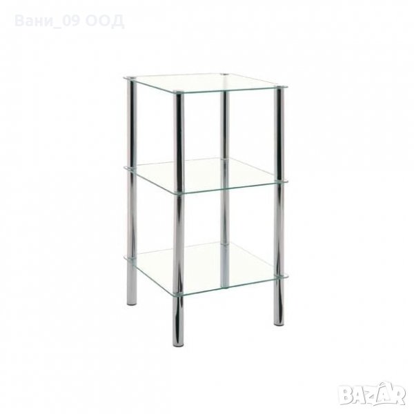 Стъклена етажерка на 3 нива, снимка 1