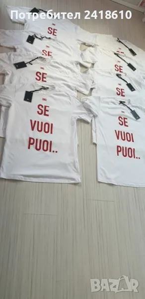 Elisabetta Franchi Italy Cotton Womens Size 40 - 42 - 44 - 46 НОВО! ОРИГИНАЛ! Дамски Тениски!, снимка 1