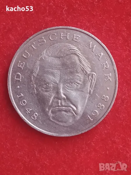 2 марки 1990 г.- F , Германия, снимка 1