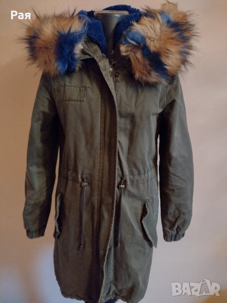 Уникално топла парка с изкуствен дебел пух , снимка 1
