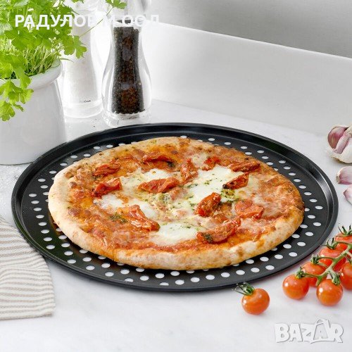 Незалепваща тава за пица с отвори 32см / 2843, снимка 1