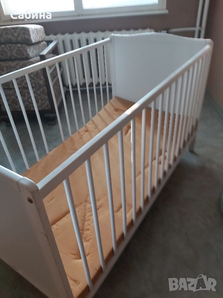 Креватче кошара дървено детско, снимка 1