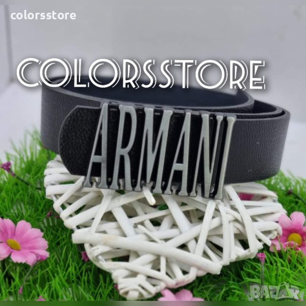 Мъжки черен колан Armani код VL246, снимка 1
