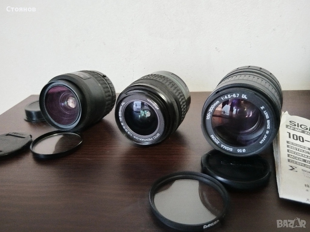 Обективи за PENTAX K-байонет,18-55mm,28-70mm,100-300mm,, снимка 1