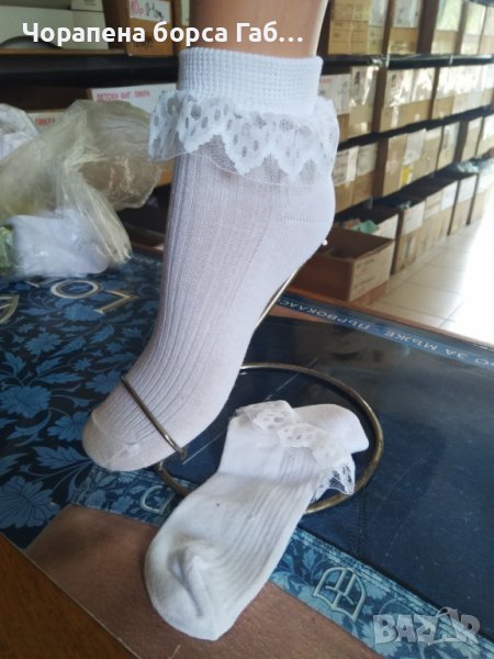 Детски чорапи с дантела, снимка 1