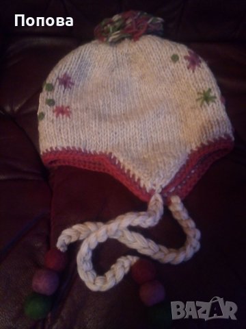 Маркова шапка  100% вълна ръчна изработка, снимка 2 - Шапки - 38998427