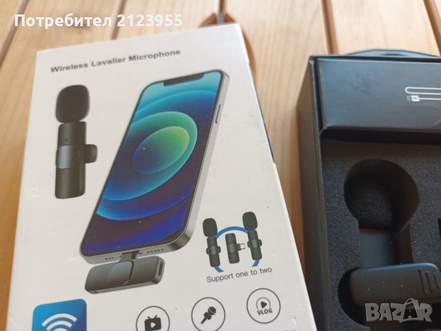 Безжични микрофони-репортерски за APPLE, снимка 12 - Микрофони - 43025021