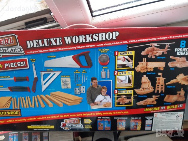 Дърводелски комплект 125 части, снимка 2 - Образователни игри - 34807388