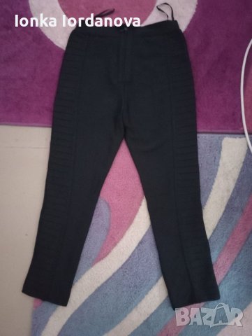 Черен бандажен панталон, номер 29-30, снимка 2 - Панталони - 39861091