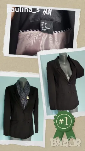 Два броя / Стилно марково сако "H&M" / S-L, снимка 2 - Сака - 44816520