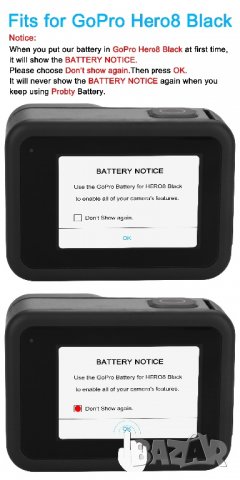 Батерия за GoPro 5 6 7, снимка 3 - Батерии, зарядни - 27045053