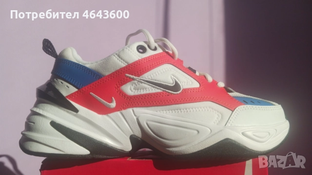 Дамски маратонки Nike M2K Tekno White Black Orange (Women's), снимка 3 - Маратонки - 52467087