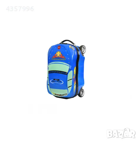 Комплект за деца, Куфар и раница, Кола, Син , снимка 3 - Кенгура и ранички - 48743398