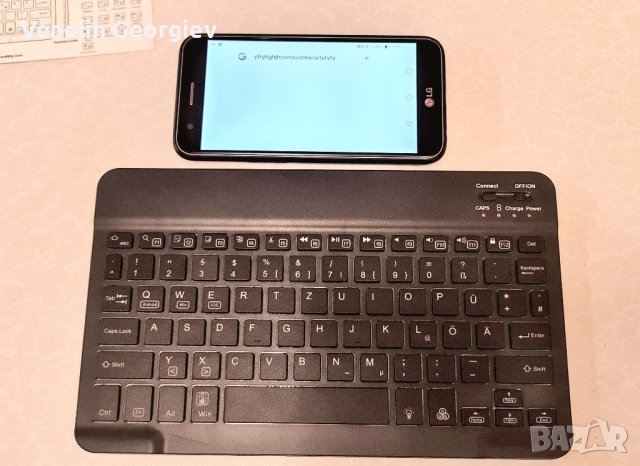 Безжична Bluetooth клавиатура за iOS iPad Android Tablet PC Win

, снимка 9 - Клавиатури и мишки - 43901015
