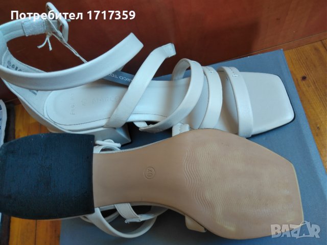 Оригинални дамски сандали "Marco Tozzi", снимка 6 - Дамски обувки на ток - 38102529