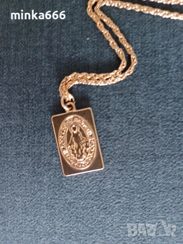 Позлатено колие, снимка 3 - Колиета, медальони, синджири - 53183868