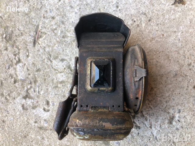 стар газен вело фар "HAECKEL's STAR" - MADE IN GERMANY, снимка 3 - Антикварни и старинни предмети - 44238279