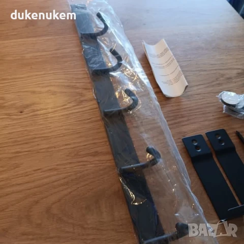 Закачалка за врата, 8 куки, без пробиване, за врати до 2 см, снимка 9 - Закачалки - 50483046