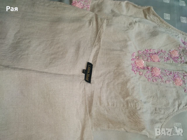 Дамски комплект от две части (потник и панталон) на марката L'altra Moda, изработен от 100% лен., снимка 11 - Комплекти - 50685064