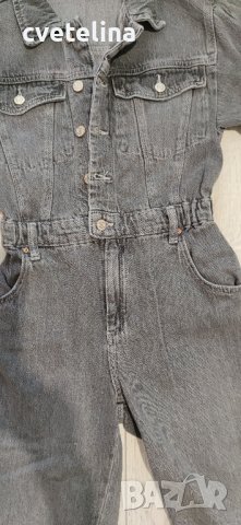 дънков гащеризон Zara, снимка 5 - Детски панталони и дънки - 43225509