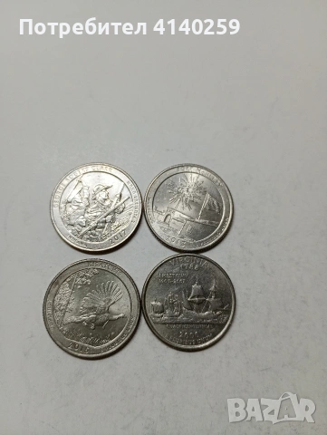 САЩ МОНЕТИ ЛОТ 1/4 КУОРТЪР ДОЛАР 2000 Г , снимка 3 - Нумизматика и бонистика - 53311313