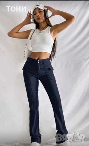 Тъмно син пантамон, снимка 3 - Панталони - 53558050