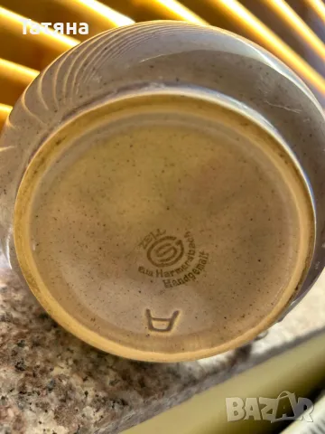 Голяма чаша винтидж ръчно рисувана, снимка 2 - Чаши - 47900860