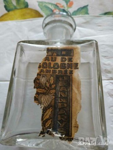 Празно шише Арт Деко парфюм Jean de parys 1930 година, снимка 2 - Антикварни и старинни предмети - 27660386