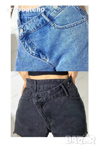 Секси дамски къси дънкови панталонки, 2цвята - 023