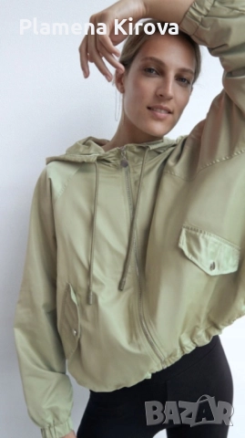 ZARA oversized яке с качулка, снимка 2 - Якета - 51992555