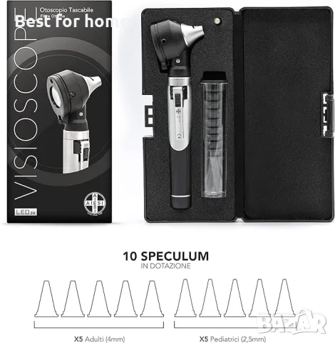 Професионален джобен медицински отоскоп с LED осветление ‎ AIESI , снимка 5 - Други - 50109838