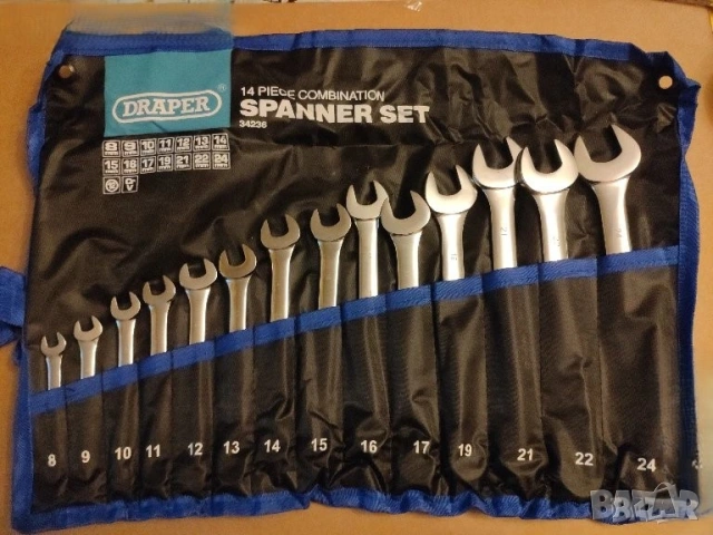 DRAPER Звездогаечни ключове 14бр CHROME VANADIUM