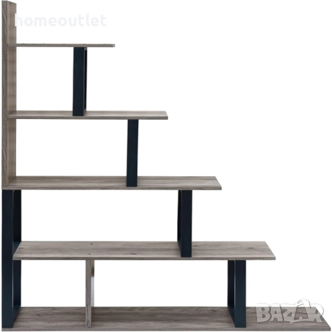 ПРОМОЦИЯ Ъглова етажерка с L-образен дизайн TSJ-21406-IG, снимка 2 - Етажерки - 52720438