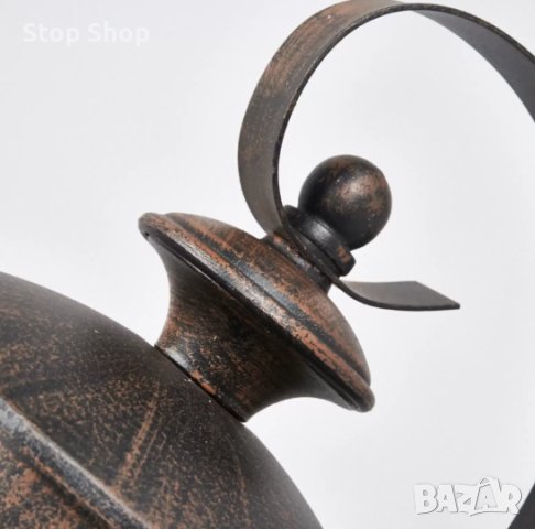 Външна стенна лампа Lindby „Rafael“ (устойчива на пръски) (селска къща, реколта, рустик) в кафяв алу, снимка 3 - Външни лампи - 43940426