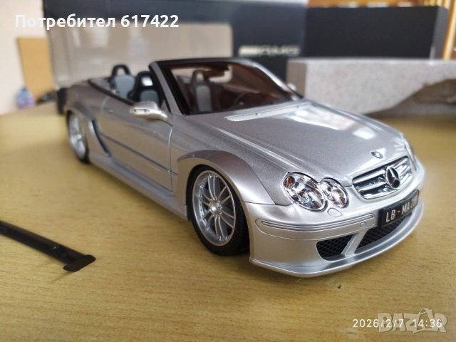1:18 Mercedes-Benz CLK (C209) DTM AMG Cabrio - Kyosho, снимка 9 - Колекции - 53392754