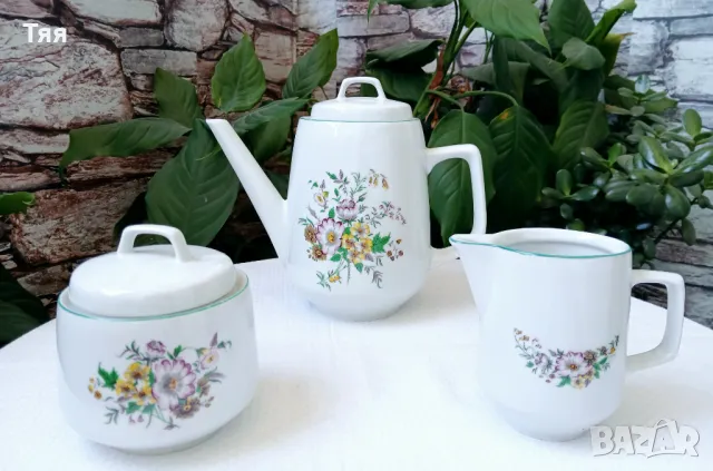 Порцеланов сервиз за чай Китка , снимка 5 - Сервизи - 50152376