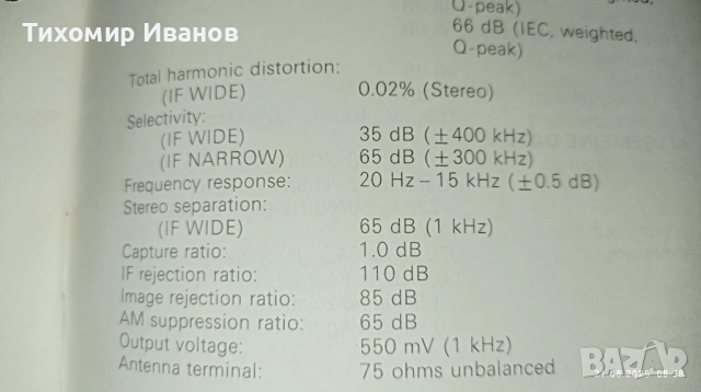 Тунер Hitachi FT-007, снимка 15 - Ресийвъри, усилватели, смесителни пултове - 51438060